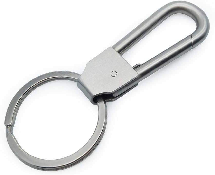 LABEN Stainless Steel Key Chain Heavy Duty Car Key Clip with Belt Hook