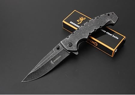 REGULUS Knife DA-78 hochwertiges schwarzes Titan Messer
