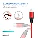 Capshi USB C to C Cable, [2Pack,6.6Ft] USB Type C Cable Fast Charger Braided Charging Cord Compatible Google Pixel 3 2 XL, Galaxy S10 S8 S9 Plus, Nexus 6P, MacBook -Red