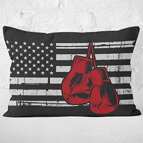 American Flag Duvet Cover Full Size,Independence Day Home Decor,Quilt Cover Full Red Boxing Gloves Bedding Set 3 Pcs - Thumbnail 5