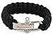 RANGERBOY Cobra Braid Paracord Survival Bracelet, with Stainless Steel Shackle Adjustable Size Fits 7