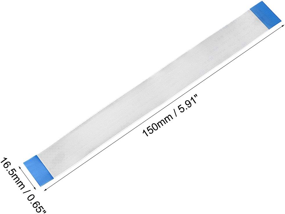 sourcing map Flexible Flat Cable, 32 Pins 0.5mm Pitch 150mm FPC FFC Flexible Ribbon Cable for LCD TV DVD Player Laptop 5Pcs (A Type) - Image 4