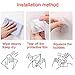 Adhesive Hooks, 16 Pack Adhesive Wall Hooks Clear Heavy Duty Hooks (7.2cm x 7.2cm) for Kitchen Bathroom Door Ceiling Hanger 22 Pound/10 KG by AUSTOR