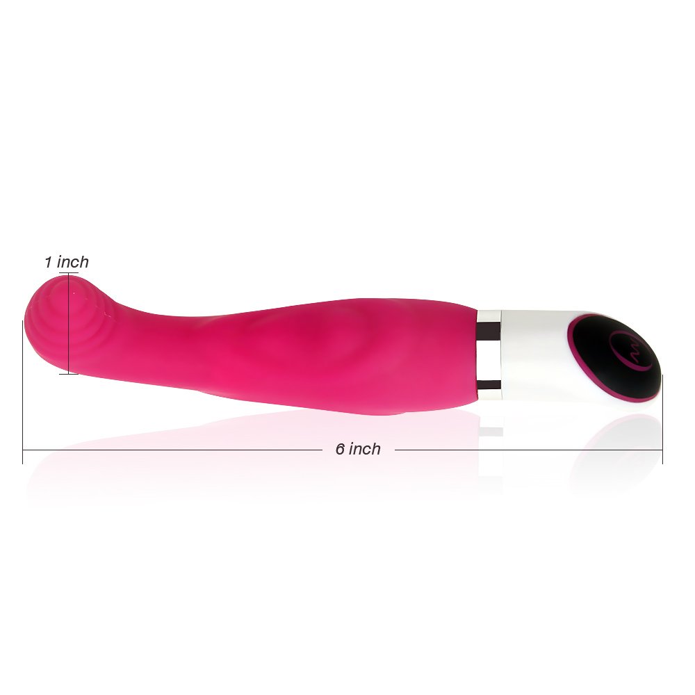 Vibrator Loveryoyo King Powerful Mini G-Spot Vibrator - 10 Stimulation Modes - Made of Medical Grade Silicone (Rose Pink)