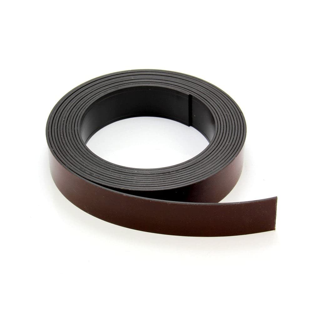 MagFlex® Flexible Magnetic Tape with Premium Self Adhesive Designed to Provide a Strong Grip on Magnetic Metal Based Surfaces - Polarity B - 25.4mm Wide - 1m Length