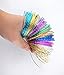 yueton Memory Wire Metal Bangles, Mixed Colors, 6.5 cm Diameter (100, dot)