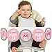 Big Dot of Happiness - Pink Elephant 1rst Birthday Highchair Decor - I Am One - First Birthday High Chair Banner