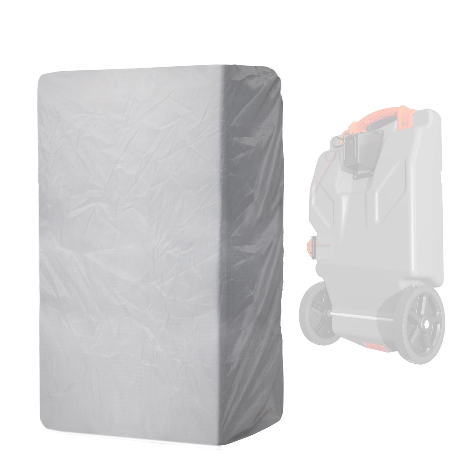 Photo 1 of 39019 RV Tote Tank Cover Compatible with Rhino 28-36 Gallon Tote Tanks (39004, 39006), fit for Portable Waterproof RV Tote Tank Cover Up to 45" (L) x 25" (W) x 14" (H) - Protect your RV Tote Tank Gray