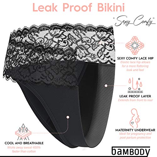 Leak Proof Bikini LightMedium Discharge Protection Period Panties/Menstrual & Postpartum
