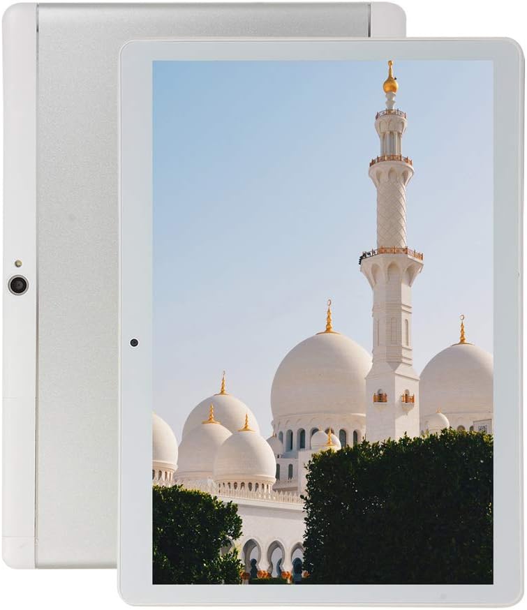 10 inch Android Tablet PC,5G Wi-Fi,4GB RAM,64GB Storage, IPS HD Display, IPS HD Display,3G Phablet with Dual Sim Card Slots,Bluetooth,GPS, Chenen Tablets for Kids 2(Silver)