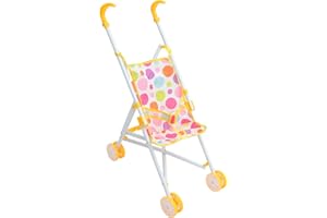 Milisten Doll Stroller Lightweight Role Play Stroller for Dolls Realistic Design for Indoor Outdoor Fun