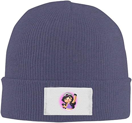 LOOKTA Unisex Elasticity Warm Winter Skull Beanie Caps Cute Aphmau Knit Hats Watch Cap Cuff Beanie Hat