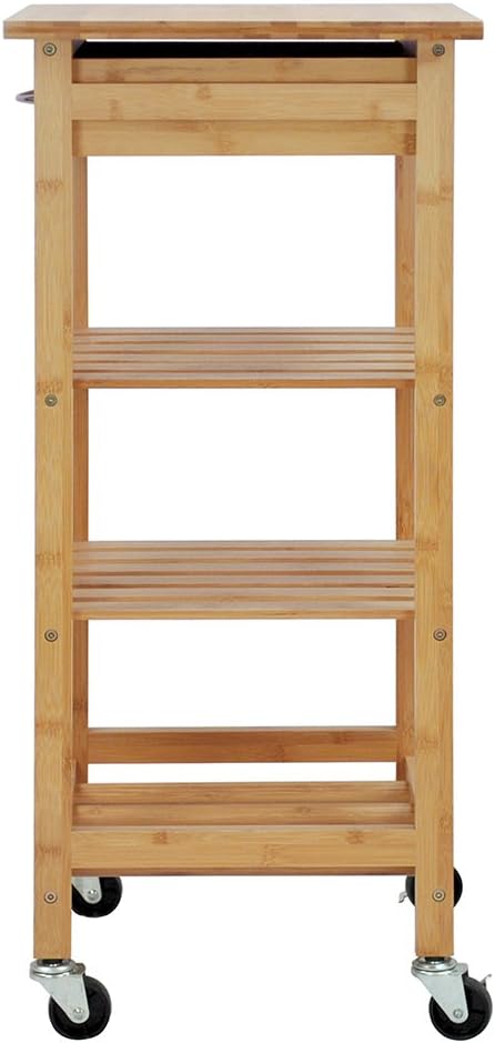 Oceanstar Design Group Bamboo Kitchen Trolley - Kitchen Islands & Carts