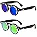 Round Flip up 42mm Django Levante Gafas De Sol Sunglasses (2 Pack)