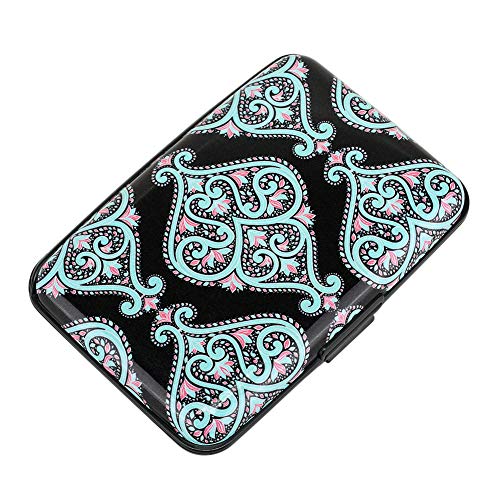 Elfish Mini RFID Aluminum Wallet Credit Cards Holder Metal ID Case for Men Women (Color 14)