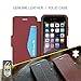 OTTERBOX Strada Series Leather Wallet Case for iPhone 6/ iPhone 6s only - Retail Packaging - New Minimalism (Black/Black Leather)