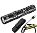 Nitecore EC20 960 Lumens Compact Cree XM-L2 LED Flashlight with Nitecore NL1826R Rechargeable Battery with Built-in USB Charging Port and a LumenTac Premium Holster