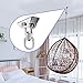 Awroutdoor Heavy Duty Swing Hangers Suspension Hooks 1000 LB Capacity, 360° Rotate Swing Hooks w/ 4 Screw for Playground Porch Yoga Seat Hammock Chair Sandbag Swing Sets Indoor Outdoor (2 Pack)