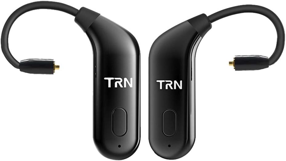 Amaping 2PCS BT20 Bluetooth Earbuds Ear Hook MMCX Adapter, Detachable in-Ear Earphone Connector Wireless Bluetooth 5.0 Headset Adapter (Black)