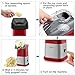 OPOLAR Fast Hot Air Popcorn Popper Machine, No Oil Popcorn Maker with Measuring Cup and Removable Top Cover, Ideal for Watching Movies and Holding Parties in Home, Healthy, 1200W
