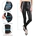jntworld Look Tight Faux Leather High Waisted Leggings (S (US 4-6), matt Black)