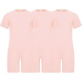 Sinleey Boys 3 Pack Special Needs Adaptive Clothing for Children Short Sleeve Anti-strip Romper Zip Back Jumpsuit