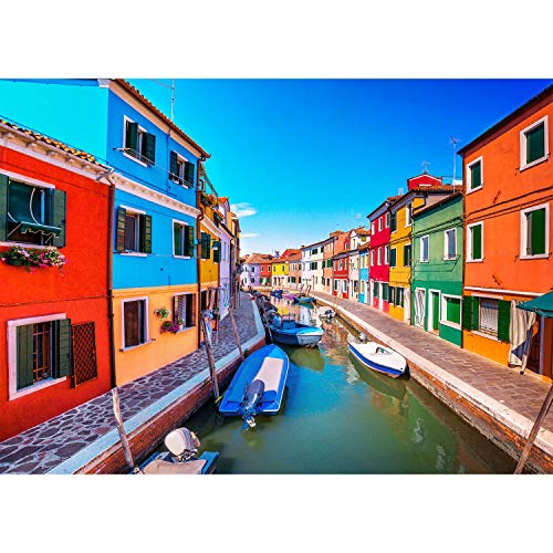 1000 Piece Puzzles for Adults-Color House-Family Fun Puzzles for Adults 1000 Pieces Toys Gift Educational Games Decoration Colorful Puzzle…