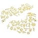 ANIUHL 50pcs Charms for Jewelry Making,Dainty Tibetan Gold Charms Pendants Crafting Accessories for Necklace Bracelet Ankle Jewelry DIY Making