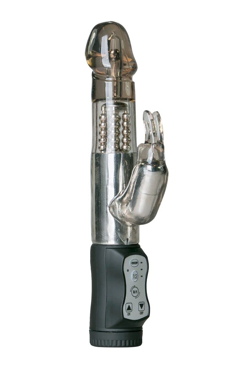 EasyToys Magic Wand Body Massager, 12 Vibrating Mode, Black Dolphin