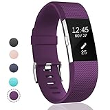 GEAK Replacement Bands for Fitbit Charge 2, Fitbit Charge2 Wristbands,Large,Plum