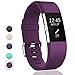 GEAK Replacement Bands for Fitbit Charge 2, Fitbit Charge2 Wristbands,Large,Plum
