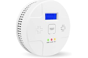 ANTERCITE 2 in 1 Co & Smoke Detectors, Battery Operated Smoke and Carbon Monoxide Detector, Sound Alarm, for Home, Depot, Office