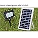 SEMILITS Solar Flood Lights Outdoor Waterproof Solar Billboard Light Dusk to Dawn 60 LED Security Lights with Remote for Backyard Gazebo Pool Cold White