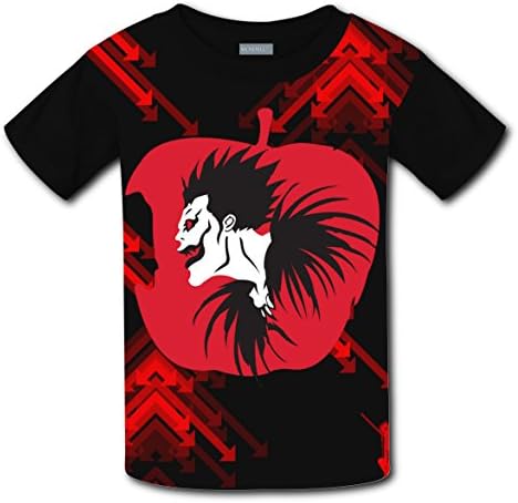 Death T-Shirt Unisex Kids Original Design Short Sleeve Tee T-Shirts (Black)