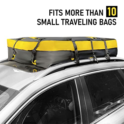Tahoe Trails Car Roof Bag Cargo Carrier, 15 Cubic Feet Waterproof