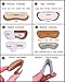 Heel Grip Liner Insert for Shoes Too Big,Shoe Filler Improved Shoe Fit and Comfort,Leather Prevent Blisters (Khaki, Thick)