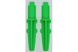 Fitter Critter Replacement for Lasko Box Fan Feet, 2 Pack, Stronger Than Original, Excellent Fit, 1 Set of 2 FEET, 2 FEET Total (NEON Green)