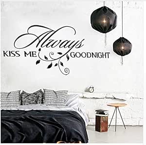 Ccfqiangtie Siempre Bésame Buenas Noches Amorosa Calcomanía De Pared De