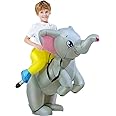 KOOY Inflatable Riding Elephant Costume for Kids - Blow Up Costume