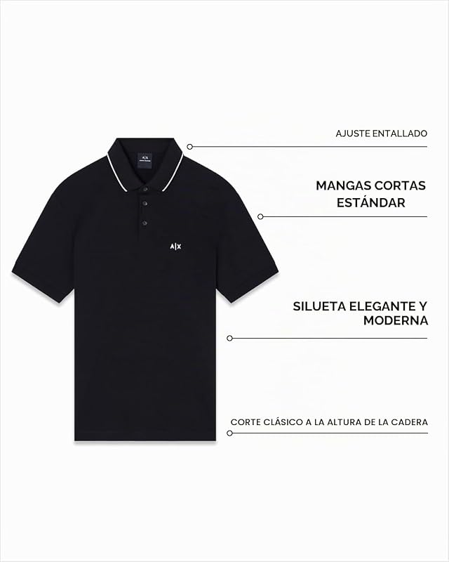 Polo masculino com logótipo monocromático bordado, azul, L