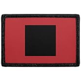 Hurricane Flag Hook &amp; Loop Patch - 2x3 in - Pull Patch | Removable morale Patch, merrow edge border, low profile, polyester, washable, hook-backed, for hats, jeans, vests