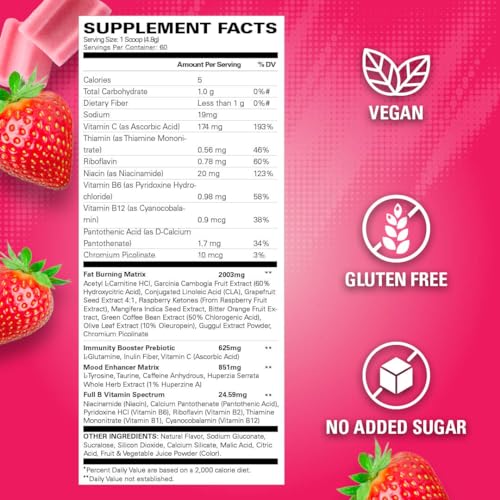 EHPlabs OxyShred Thermogenic Pre Workout Powder & Shredding Supplement