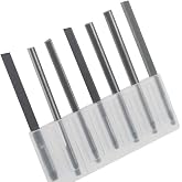 Luo ke 7 Pcs Tungsten Steel Carving Graver Knife, Jewelry Engraver Tools Engraving Cutting Bits for Pneumatic Impact Engraving Machine Jewelry Tool