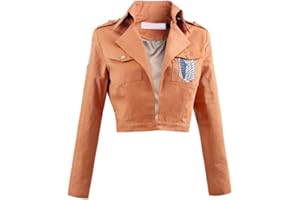 QAHEART Survey Corps Uniform Jacket Levi/Eren Jaeger/Zeke Jaeger/Armin Arlelt Cosplay Costume Halloween Outfit