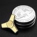 Fidget Spinner Stainless Steel by OHQ - EDC Premium Hand Spinner Toy for Killing Time - reduces Anxiety, increases Focus, helps ADHD&Autism (Gold)
