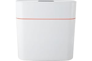 CHEOTIME Smart Bathroom Trash Can with Lid, 15L Automatic Motion Sensor Hanging Trash Can Wall Mounted Water Proof Garbage Ca