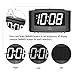 DreamSky Digital Alarm Clock with Snooze, 1.2 Inch Clear Led Digit Display with Dimmer, Simple Operate, Plug in Clock for Bedroom. (Black + White)