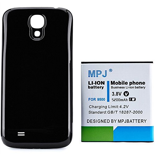 Galaxy S4 Extended Battery, MPJ 5200mAh Extended Li-ion Battery For Samsung Galaxy S4, I9500, Verizon I545, ATT I337, T-Mobile M919, Sprint L720 (Not for Galaxy S4 Active) With NFC/Google Wallet Galaxy S4 Extended Battery, MPJ 5200mAh Extended Li-ion Battery For Samsung Galaxy S4, I9500, Verizon I545, ATT I337, T-Mobile M919, Sprint L720 (Not for Galaxy S4 Active) With NFC/Google Wallet