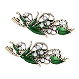 MagiDeal 2Pieces Fashion Clamp Crystal Rhinestone Lady Headwear Hair Clip Barrette Hairpin