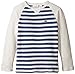 Lacoste Little Boys' Long Sleeve Waffle Striped Raglan Tee Shirt